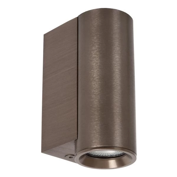 Lucide DUPLA - Foco de pared / Lámpara de pared - 1xGU10 (MR11) - Marrón óxido - apagado